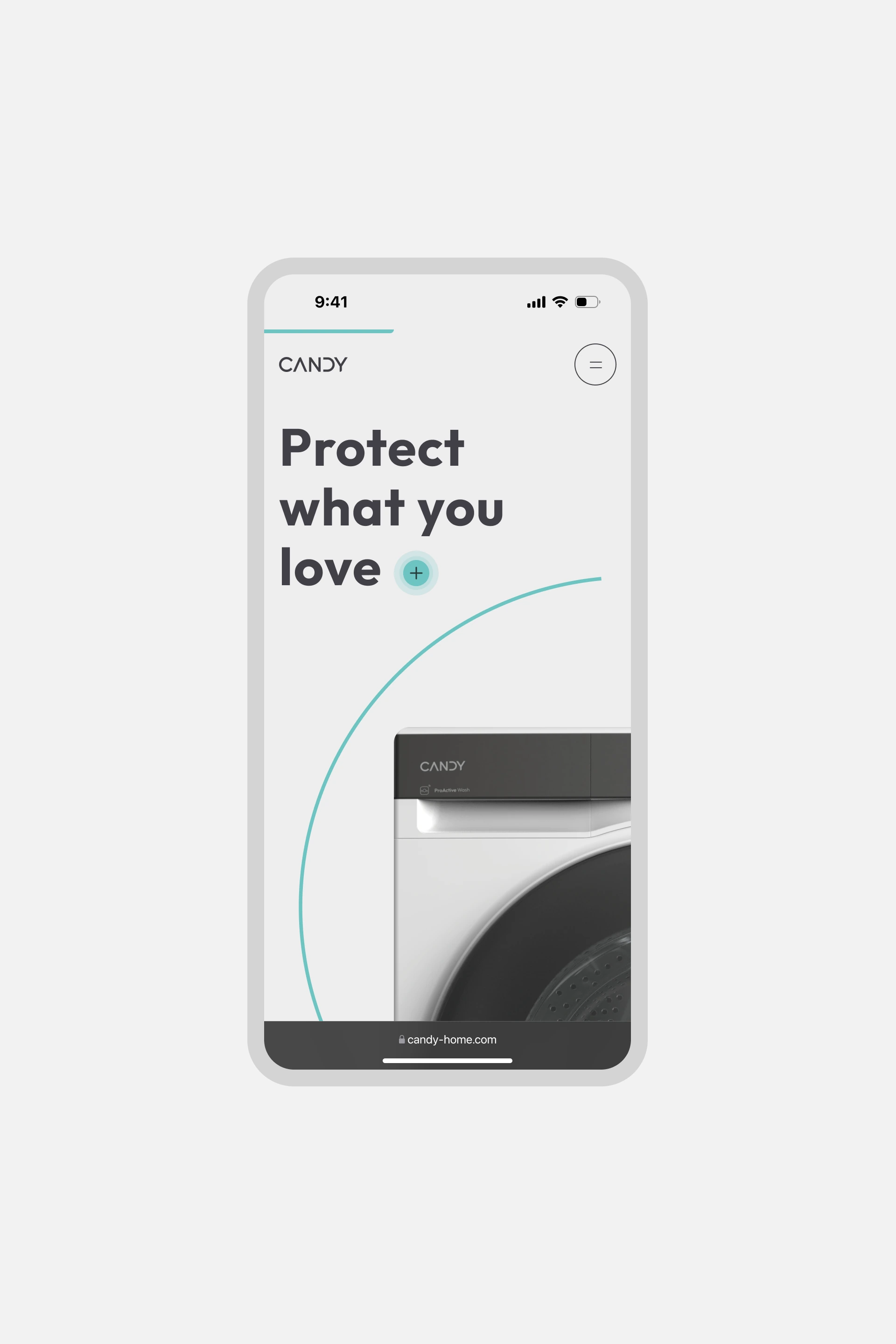 Candy: Product storytelling page.